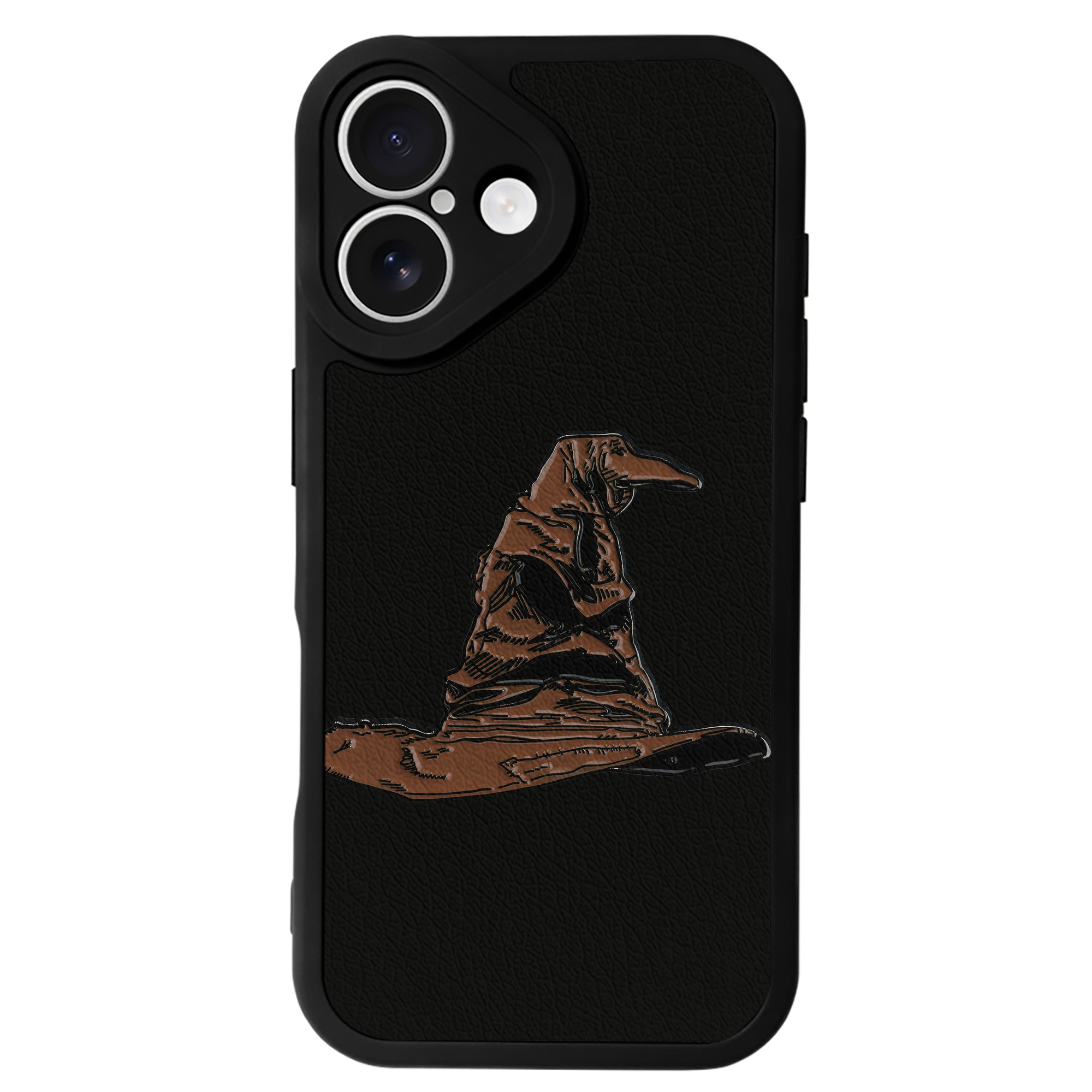 （画像用） Harry Potter ハリー・ポッターシリーズ 【iPhone 16シリーズ対応】シリコンスマホケース（レザー調） 材質：シリコン
